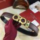 AAA Replica Cheap Ferragamo Brown Crocodile Belt - Gold Double Gancini Buckle (2)_th.jpg